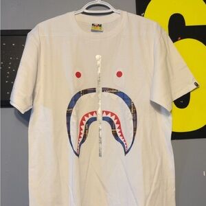 Bape Check Shark Tee By Bathing Ape